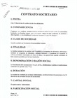 Contrato Societario "Sociedad de Responsabilidad Limitada" Pag 1.