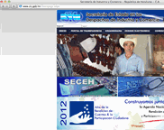 Página web de la Secretaria de Industri y Comercio (SIC)